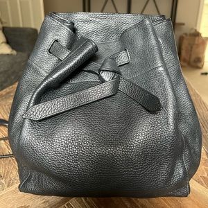 Annabel Ingall Large Georgia Bucket Bag in Black